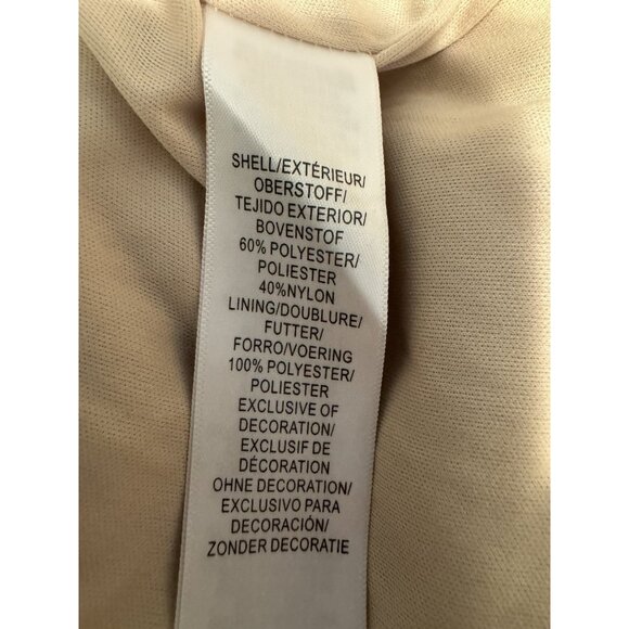 Adrianna Papell Sequin Dress 6 Champagne Bronze Pewter Wedding Party Cruise - Picture 13 of 16